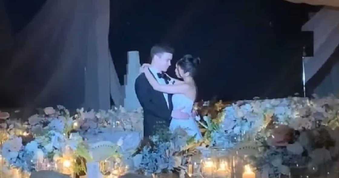 Video mula sa bonggang wedding reception nina Maine Mendoza, Arjo Atayde, viral Video mula sa bonggang wedding reception nina Maine Mendoza, Arjo Atayde, viral
