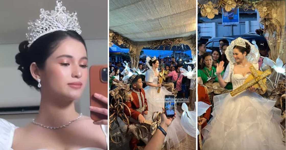 Pics, video ni Barbie Imperial bilang Reyna Elena sa Santacruzan sa Albay, viral