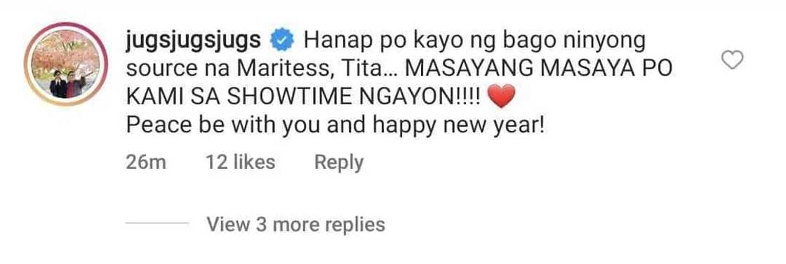 Jugs Jugueta, pinabulaanan ang "power tripping" post ni Lolit Solis tungkol kay Vice Ganda Jugs Jugueta, pinabulaanan ang "power tripping" post ni Lolit Solis tungkol kay Vice Ganda