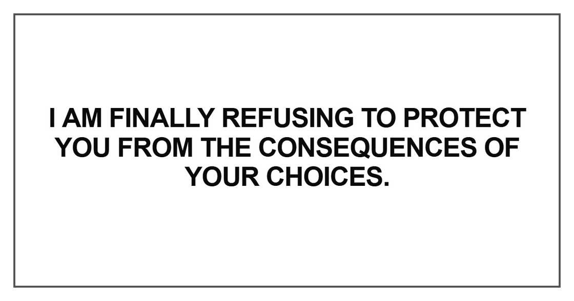 I am finally refusing to protect you I am finally refusing to protect you