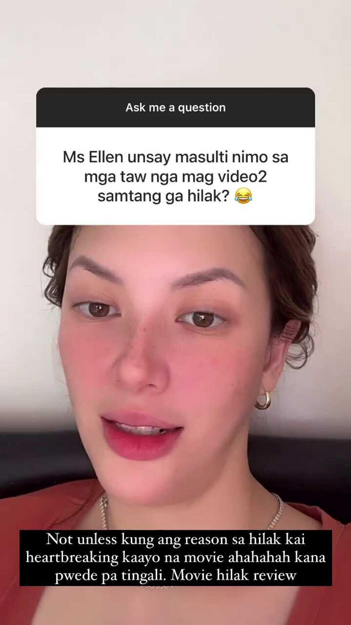 Ellen Adarna, nagbigay opinyon ukol sa mga taong bini-bidyuhan sarili nila habang umiiyak: “Kulang sa pansin” Ellen Adarna, nagbigay opinyon ukol sa mga taong bini-bidyuhan sarili nila habang umiiyak: “Kulang sa pansin”