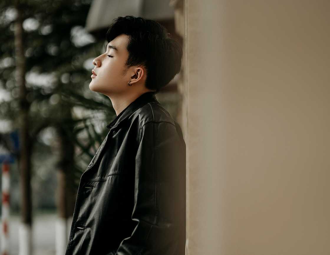 A student in deep thoughts A student in deep thoughts