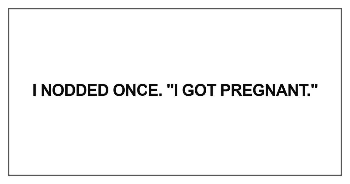 I nodded once I nodded once