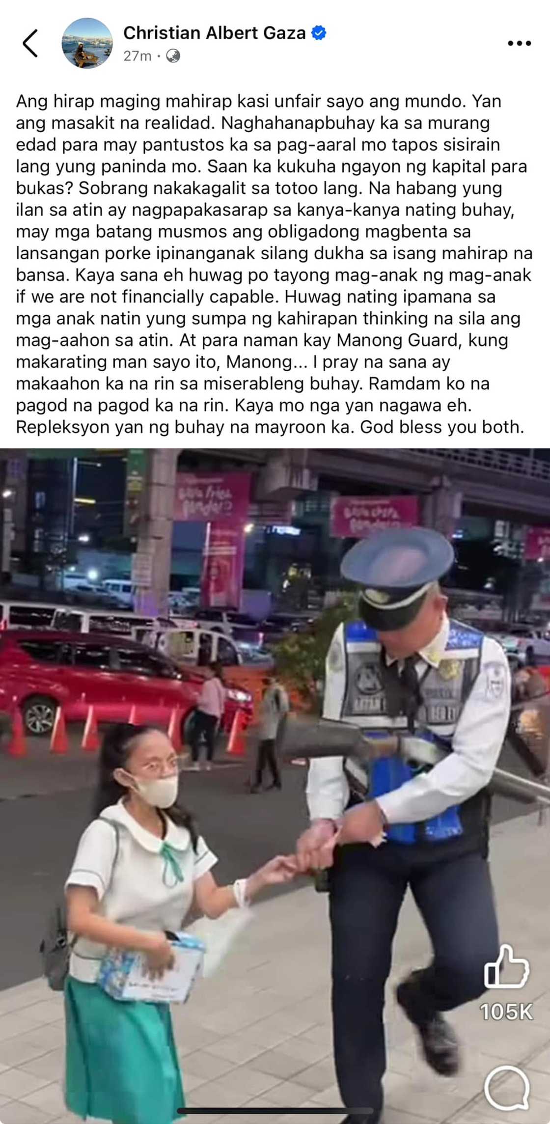 Xian Gaza sa SM viral video: "Ang hirap maging mahirap kasi unfair sayo ang mundo"