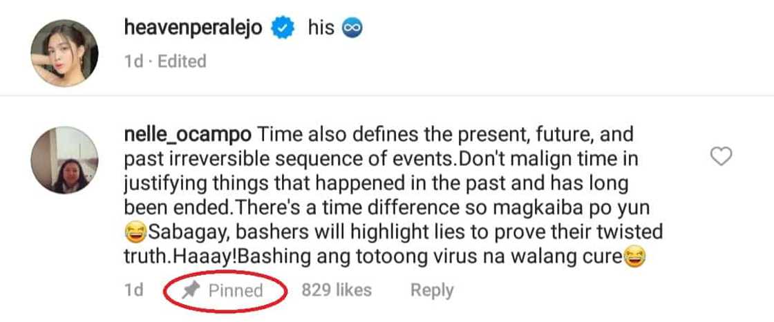 Heaven Peralejo shows appreciation to positive comments on her new relationship Heaven Peralejo shows appreciation to positive comments on her new relationship