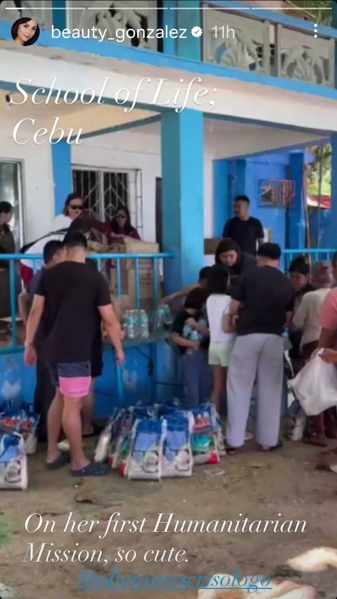 Beauty Gonzalez proudly shares daughter Olivia’s first humanitarian mission in Cebu