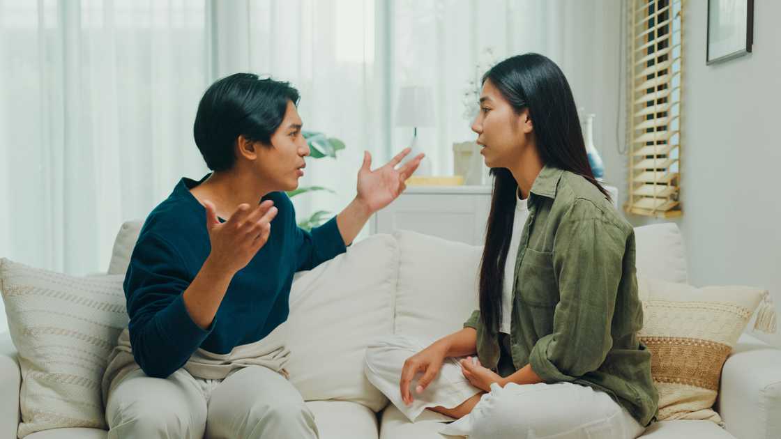 Two women arguing Two women arguing