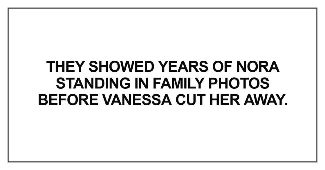 They showed years of Nora standing