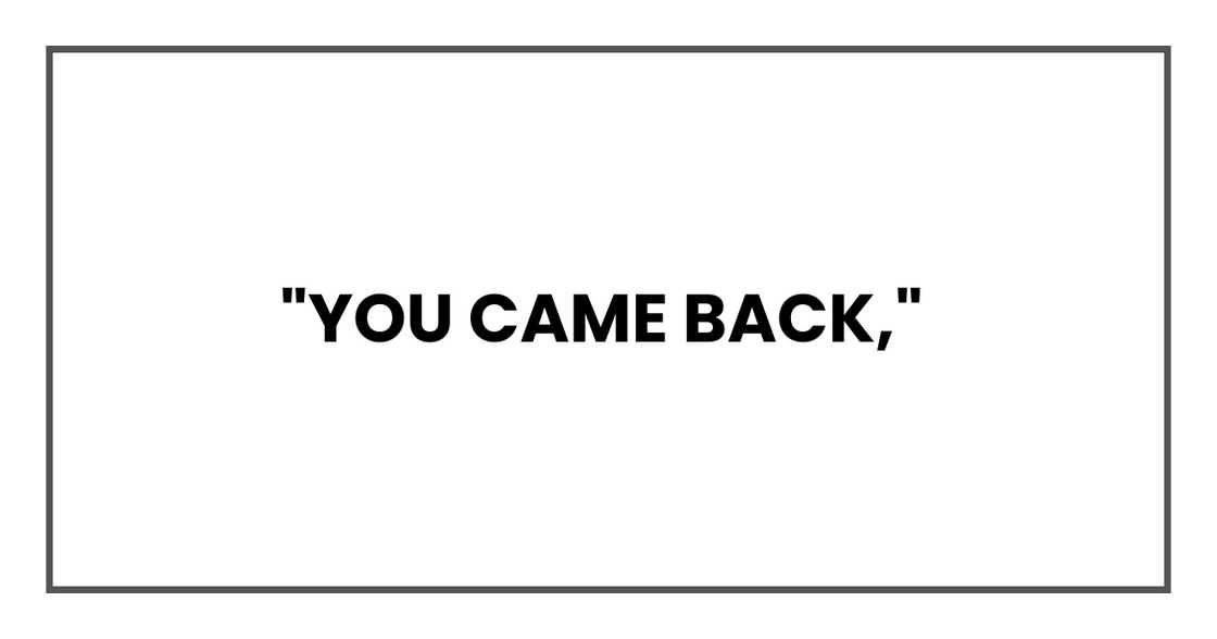 Nanay's quiet relief. Nanay's quiet relief.
