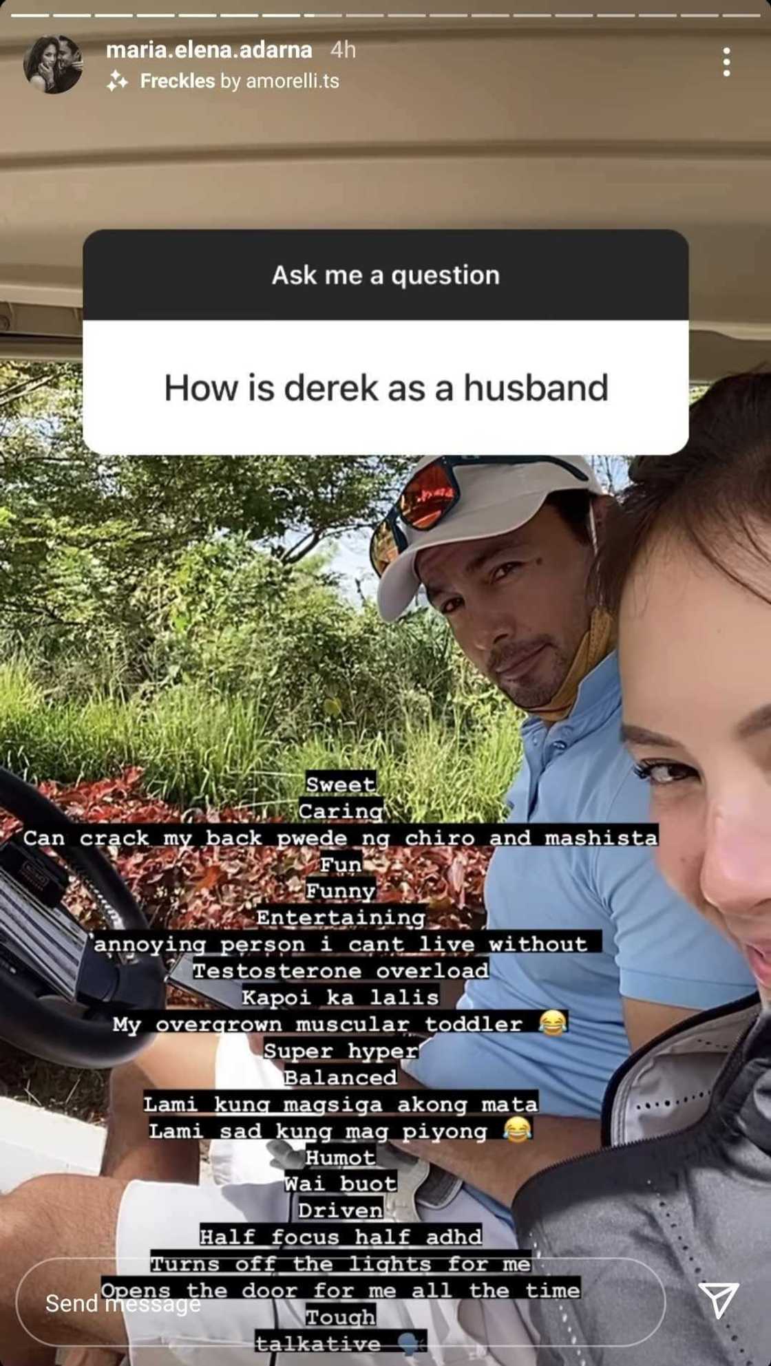 Ellen Adarna, kinamusta ng netizen tungkol sa pagiging asawa ni Derek Ramsay