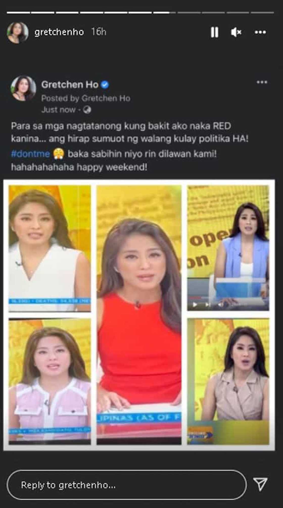 Gretchen Ho, in-explain kung bakit pula ang kulay ng damit: “Baka sabihin niyo rin dilawan kami!” Gretchen Ho, in-explain kung bakit pula ang kulay ng damit: “Baka sabihin niyo rin dilawan kami!”