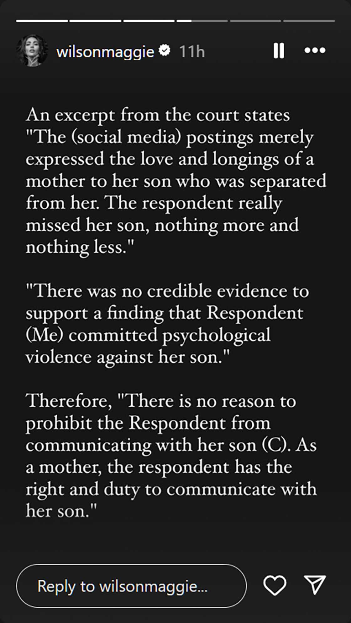 Maggie Wilson, nabuhayan ng loob, pag-asa para sa taong ito: “I'm starting 2025 with some good news” Maggie Wilson, nabuhayan ng loob, pag-asa para sa taong ito: “I'm starting 2025 with some good news”