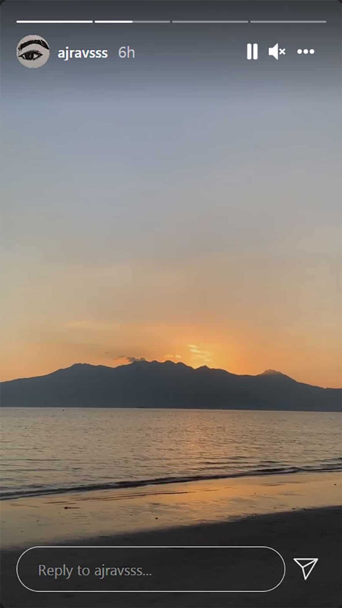 AJ Raval, nagpost ng video ng kalmadong dagat sa gitna ng viral “breaking silence” post ni Aljur Abrenica AJ Raval, nagpost ng video ng kalmadong dagat sa gitna ng viral “breaking silence” post ni Aljur Abrenica