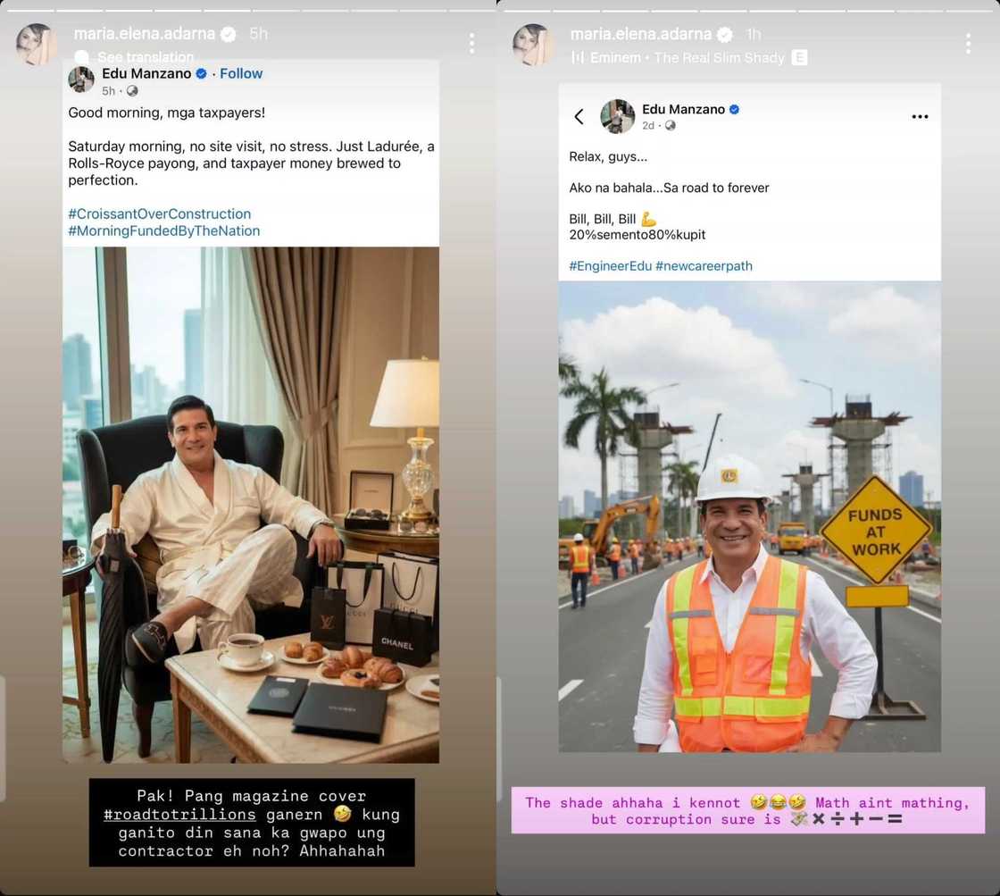 Ellen Adarna, aliw na aliw sa 'contractor' posts ni Edu Manzano: "The shade haha, I cannot" Ellen Adarna, aliw na aliw sa 'contractor' posts ni Edu Manzano: "The shade haha, I cannot"