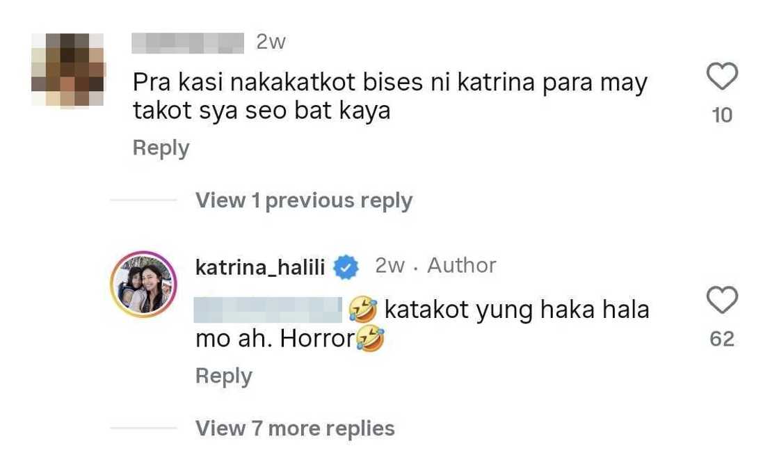 Katrina Halili, sinagot ang nagsabing parang may takot daw si Katie sa kanya Katrina Halili, sinagot ang nagsabing parang may takot daw si Katie sa kanya