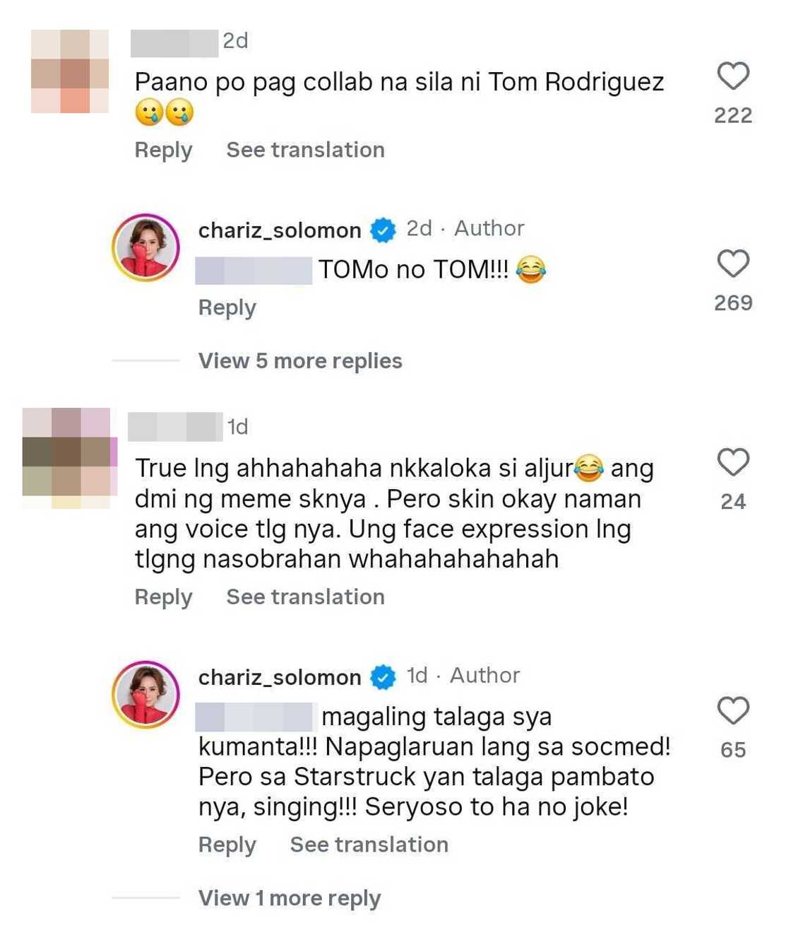 Celebrities, naaliw sa tanong ni Chariz Solomon ukol sa mga covers ni Aljur Abrenica Celebrities, naaliw sa tanong ni Chariz Solomon ukol sa mga covers ni Aljur Abrenica