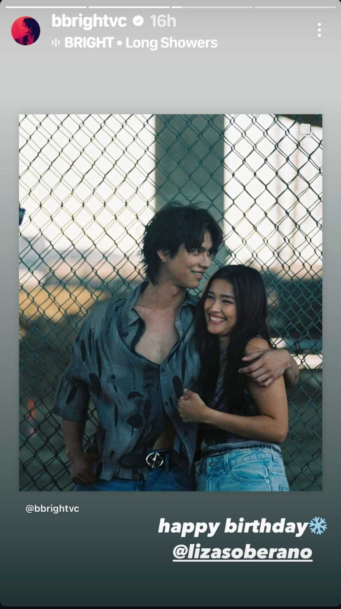 Thai actor Bright Vachirawit, may birthday greeting para kay Liza Soberano Thai actor Bright Vachirawit, may birthday greeting para kay Liza Soberano