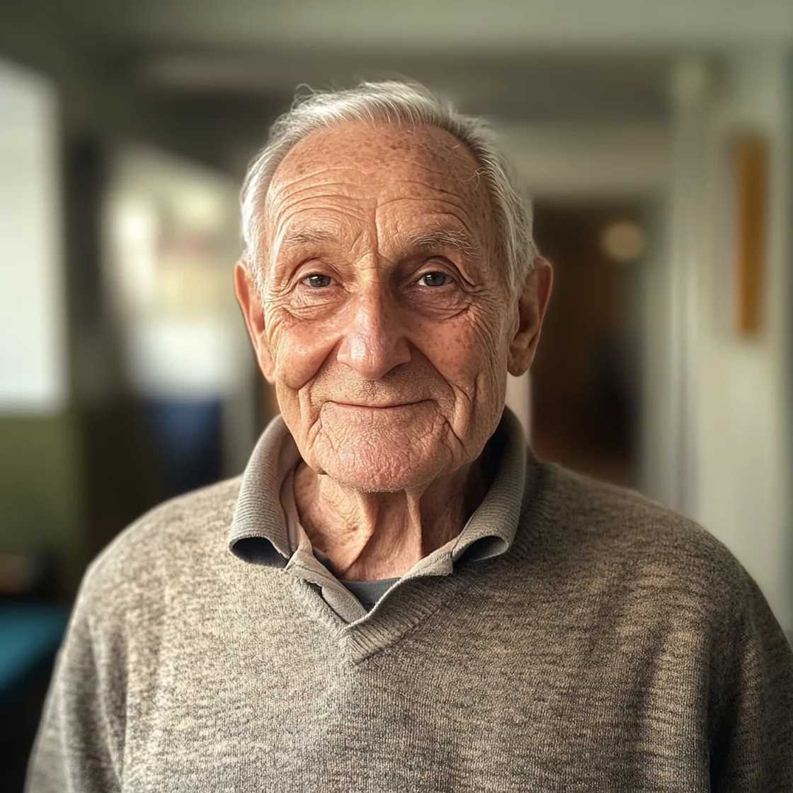 A smiling old man A smiling old man
