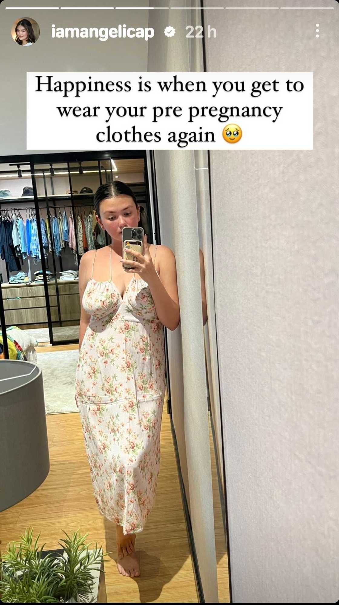 Angelica Panganiban, natuwa dahil nasusuot na ulit ang pre-pregnancy clothes niya