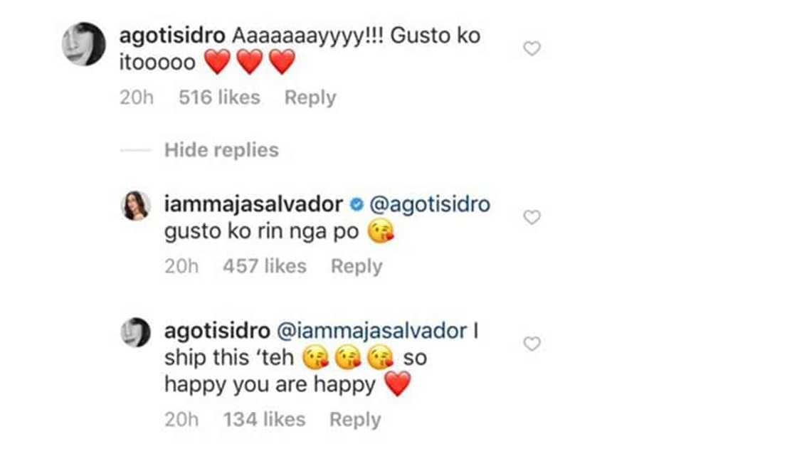 Maja Salvador’s recent post with ex-boyfriend draws various opinions from celebrities