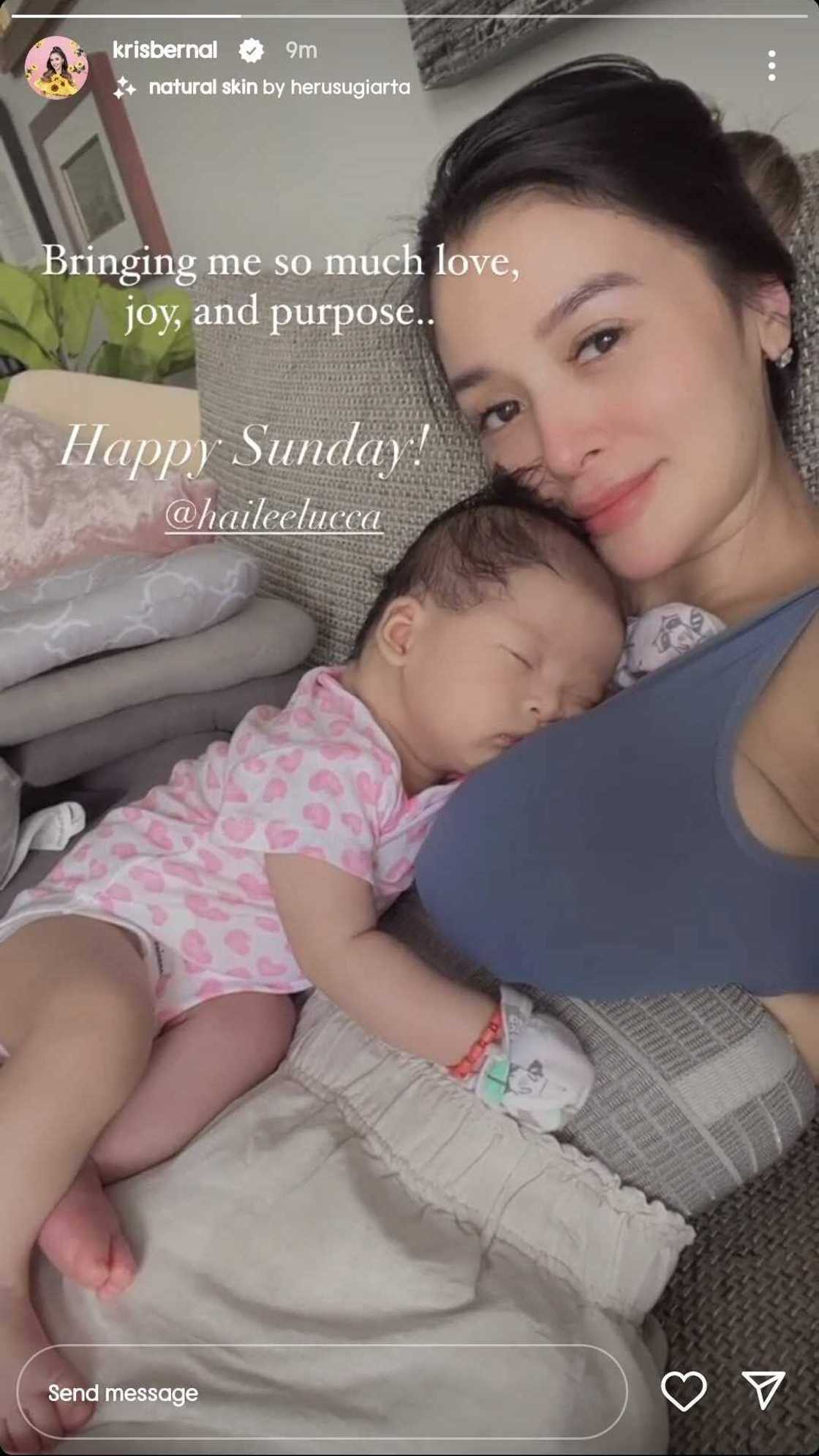 Kris Bernal posts new selfie with Baby Hailee; pens meaningful caption