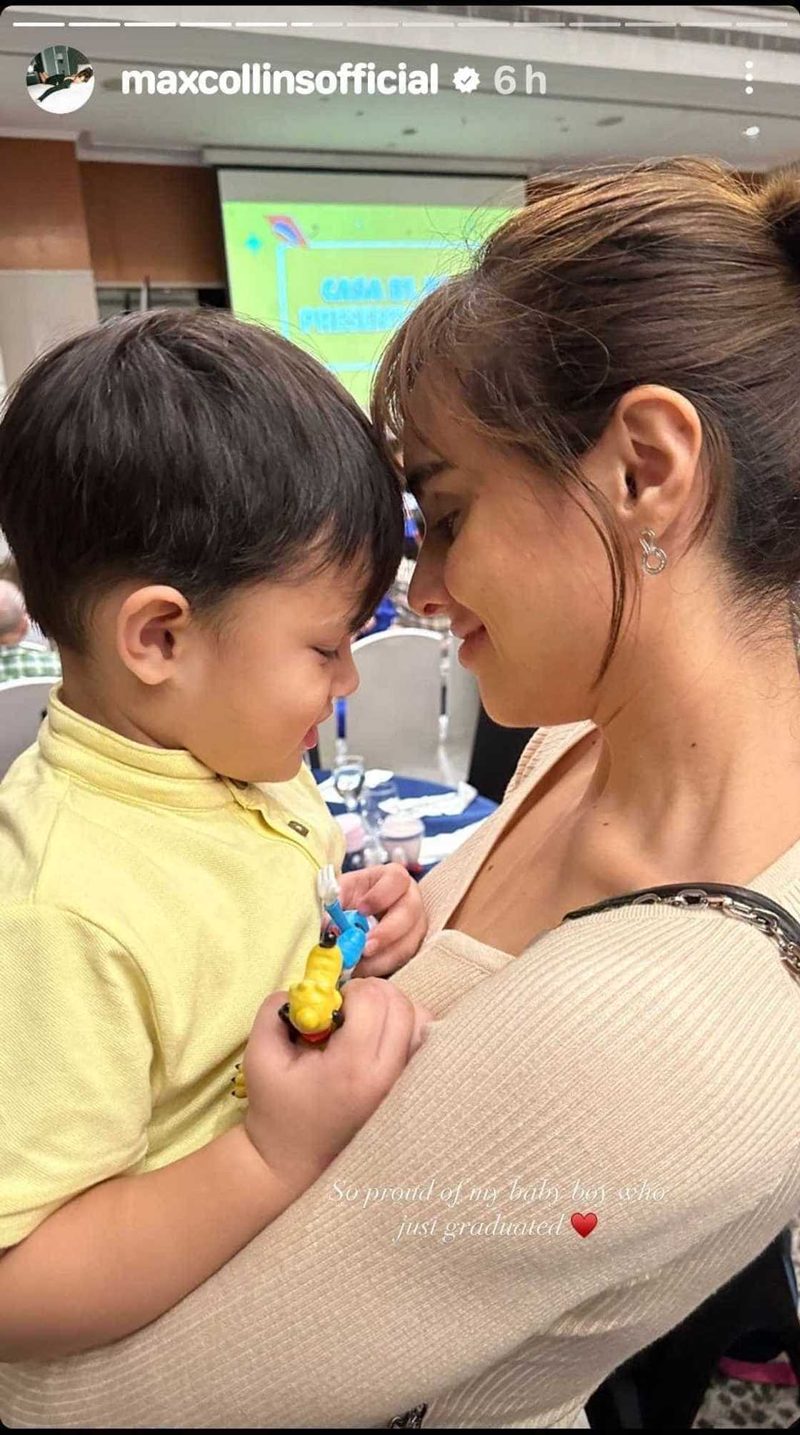 Max Collins at Pancho Magno, kapwa spotted sa moving up day ni baby Skye Max Collins at Pancho Magno, kapwa spotted sa moving up day ni baby Skye