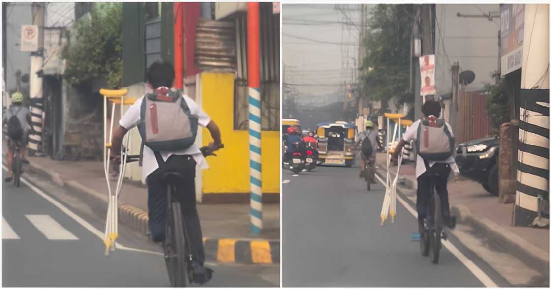 Estudyanteng naputulan ng paa, hinangaan sa pinakitang dedikasyon para makapag-aral Estudyanteng naputulan ng paa, hinangaan sa pinakitang dedikasyon para makapag-aral