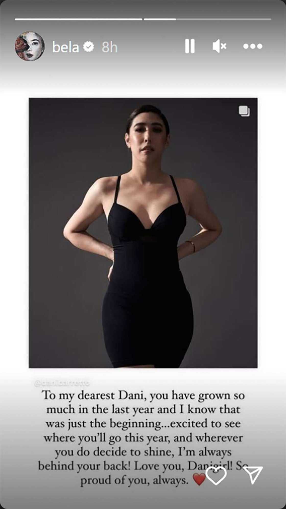 Bela Padilla, proud sa na-achieve ng kaibigang si Dani Barretto: "Always behind your back" Bela Padilla, proud sa na-achieve ng kaibigang si Dani Barretto: "Always behind your back"