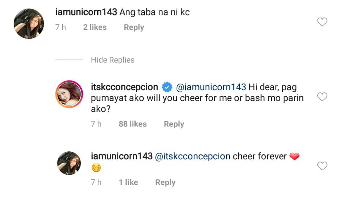 KC Concepcion shuts down body shamer who told her she gained weight KC Concepcion shuts down body shamer who told her she gained weight