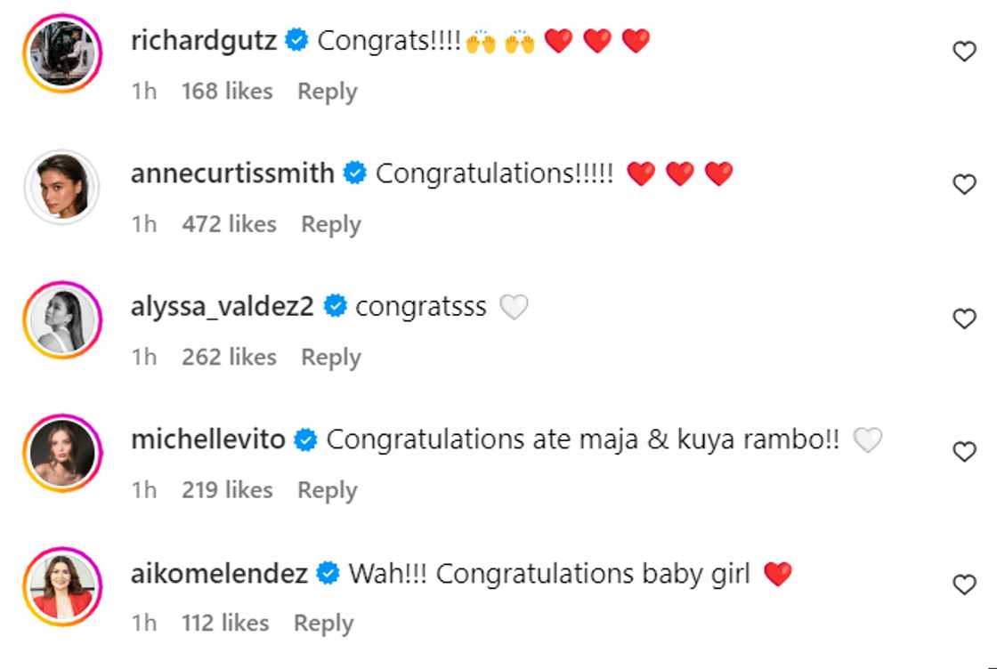 Celebrities react to Maja Salvador’s pregnancy: “Congratulations” Celebrities react to Maja Salvador’s pregnancy: “Congratulations”