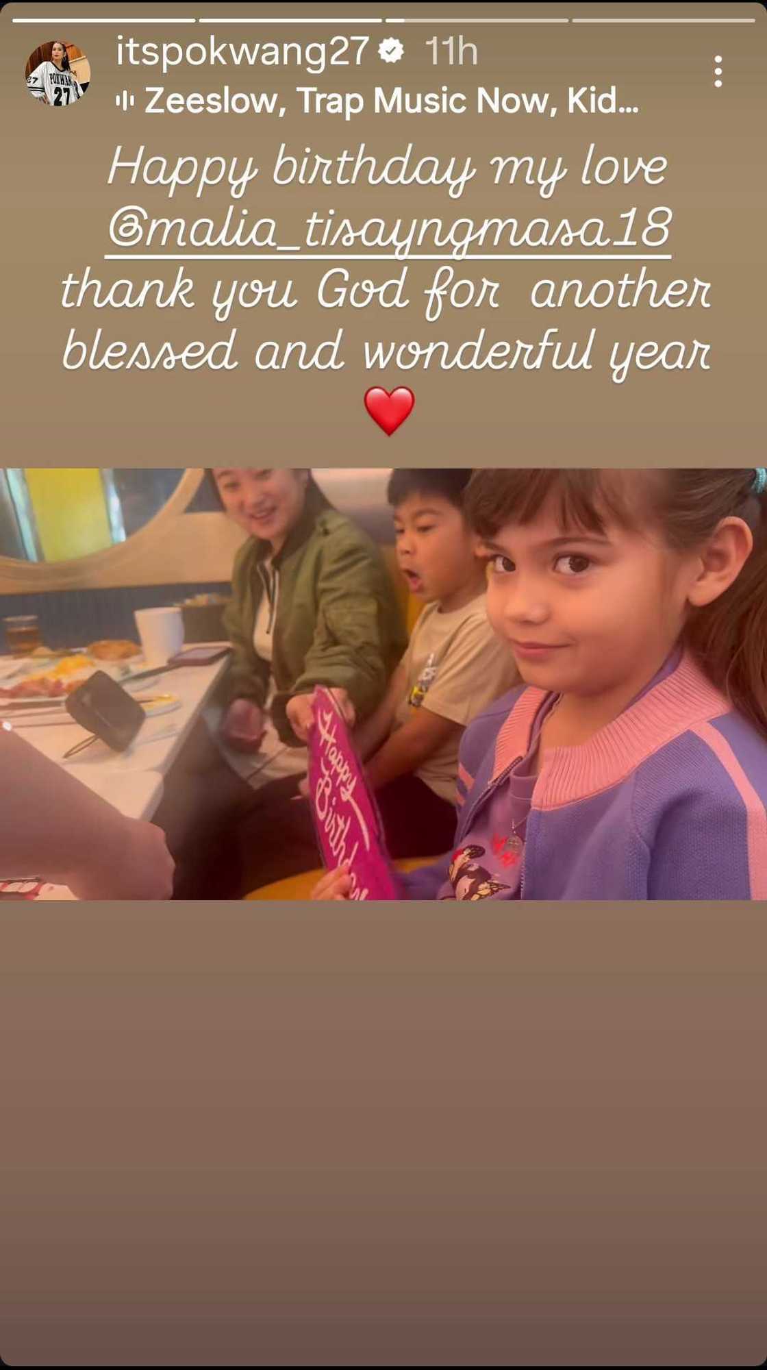 Pokwang shares a message of love and blessings for Malia’s special day Pokwang shares a message of love and blessings for Malia’s special day