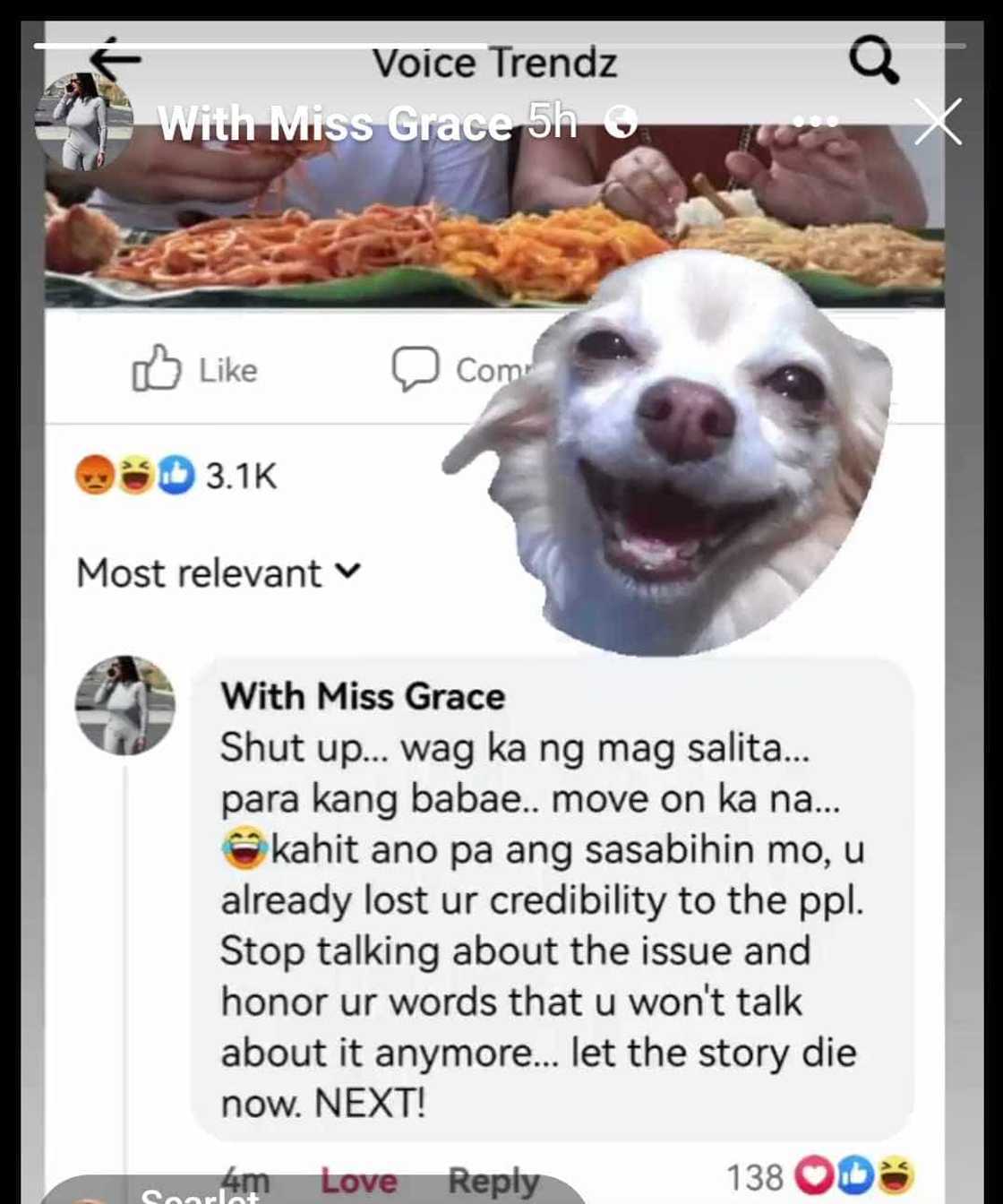 Miss Grace sa 'Buwelta' ni PK: "Wag ka ng mag salita... para kang babae" Miss Grace sa 'Buwelta' ni PK: "Wag ka ng mag salita... para kang babae"