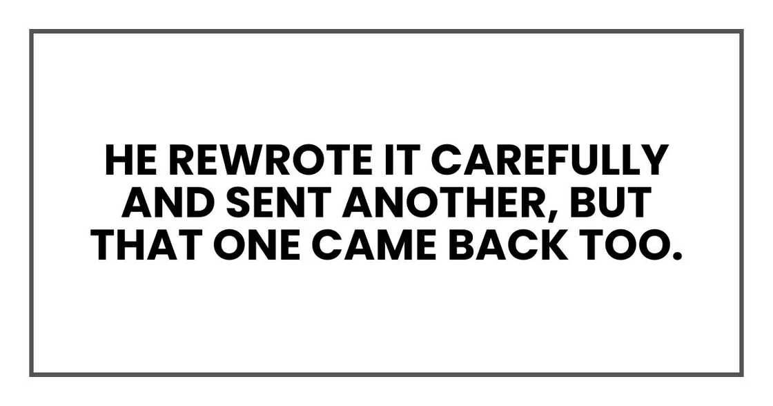 HE REWROTE HE REWROTE