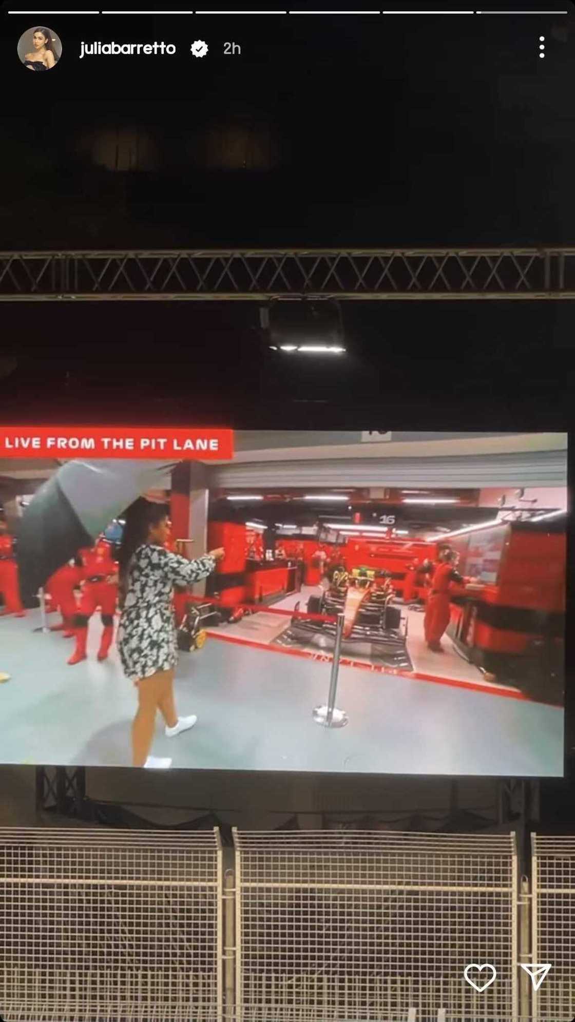 Julia Barretto, Gerald Anderson watch Formula 1 in Singapore Julia Barretto, Gerald Anderson watch Formula 1 in Singapore