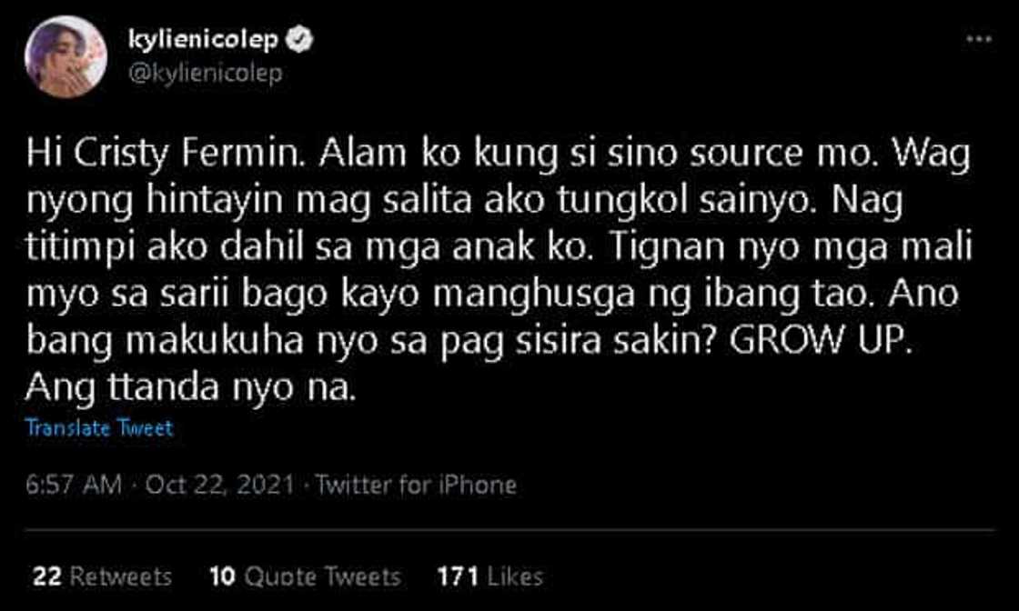Cristy Fermin, tinanong si Kylie Padilla: "Bakit wala kang nakuhang paninindigan sa ama mo?" Cristy Fermin, tinanong si Kylie Padilla: "Bakit wala kang nakuhang paninindigan sa ama mo?"