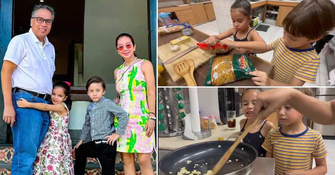 Korina Sanchez shares video of her teaching Pepe, Pilar how to cook Tuna Pasta Korina Sanchez shares video of her teaching Pepe, Pilar how to cook Tuna Pasta