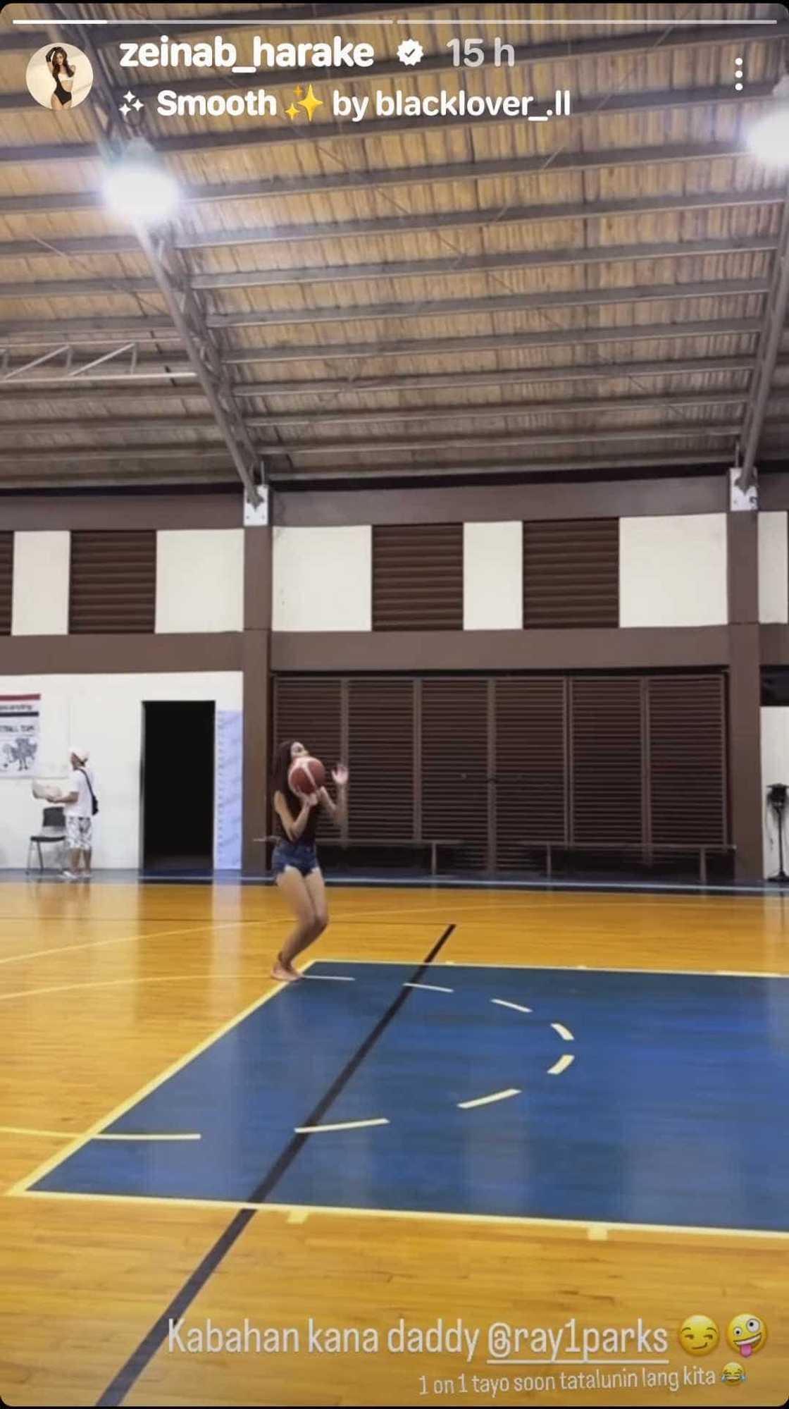 Zeinab Harake, sinabihan si Ray Parks ng “kabahan ka na” matapos maka-shoot habang nagba-basketball Zeinab Harake, sinabihan si Ray Parks ng “kabahan ka na” matapos maka-shoot habang nagba-basketball