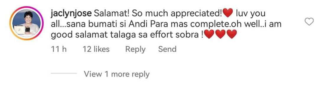 Jaclyn Jose, sinabing hindi siya binati nina Andi Eigenmann, Philmar Alipayo sa kanyang kaarawan Jaclyn Jose, sinabing hindi siya binati nina Andi Eigenmann, Philmar Alipayo sa kanyang kaarawan