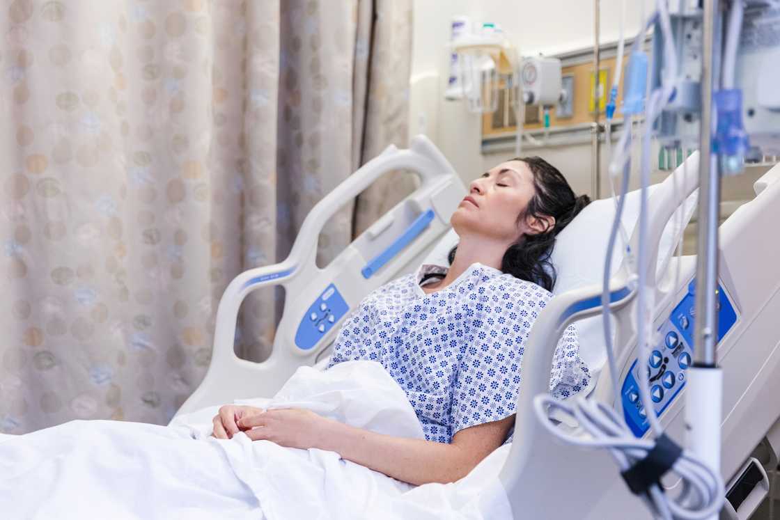 a lady in hospital a lady in hospital