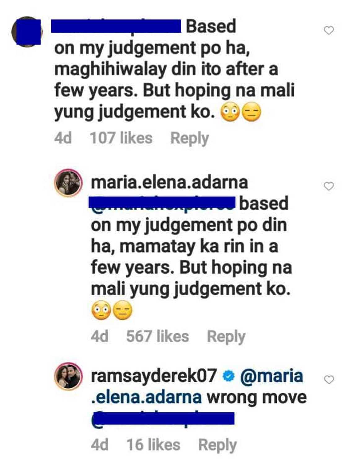 Ellen Adarna, Derek Ramsay hit back at basher’s “maghihiwalay din ito” comment Ellen Adarna, Derek Ramsay hit back at basher’s “maghihiwalay din ito” comment