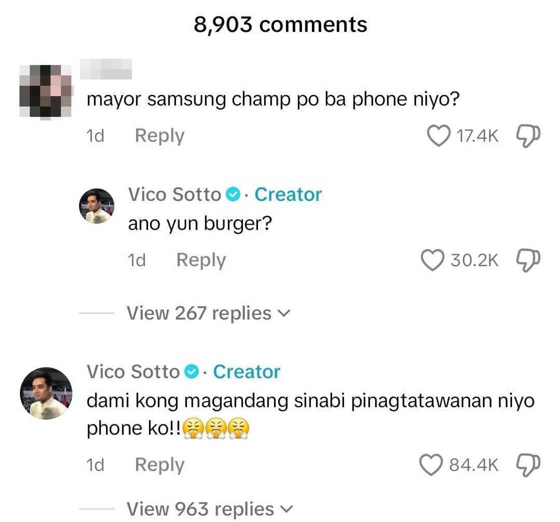 Vico Sotto, may nakakaaliw na banat sa mga taong pumuna sa phone niya