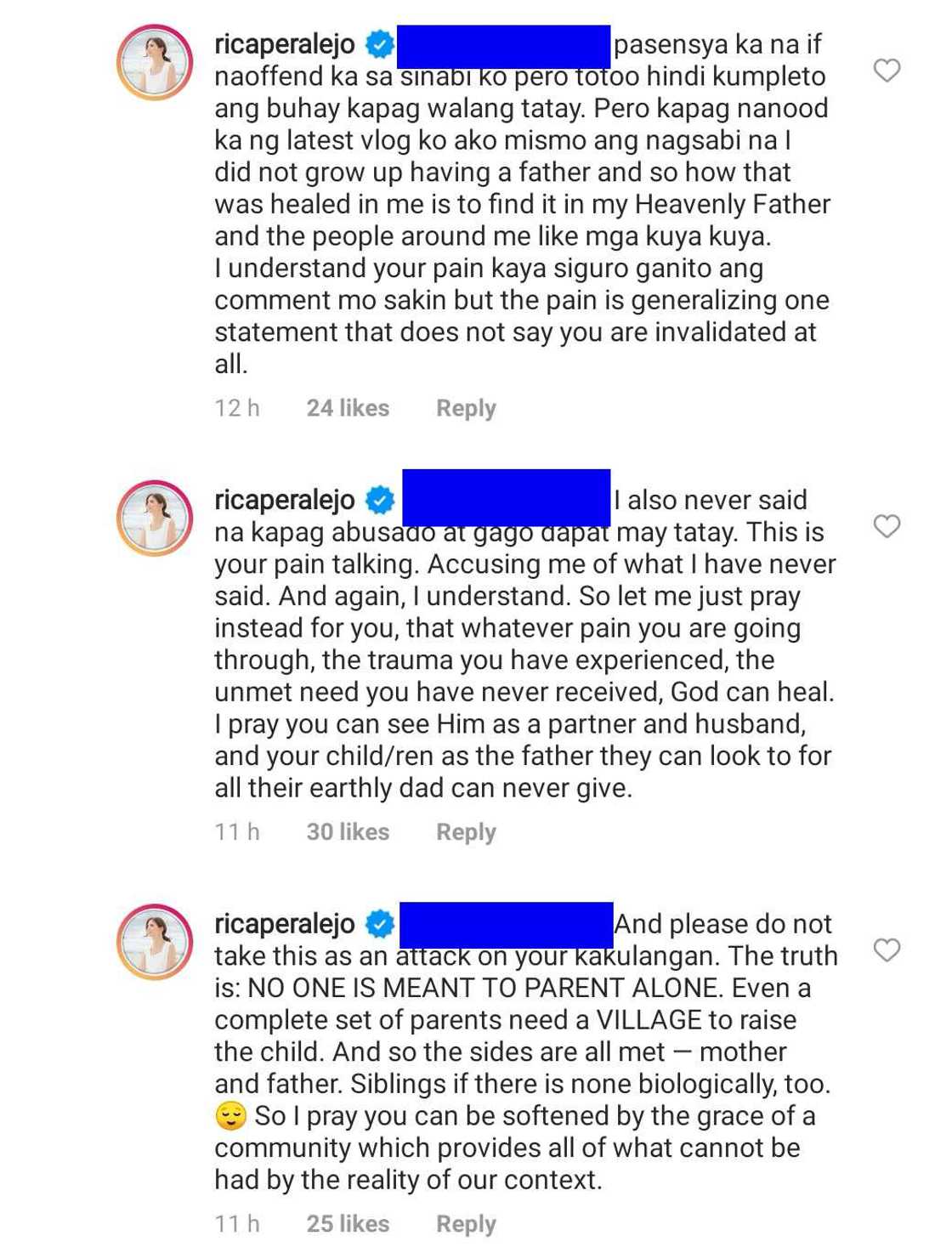 Rica Peralejo, sinermunan ang basher na nagsabing 'insensitive' ang Father's Day post ng aktres Rica Peralejo, sinermunan ang basher na nagsabing 'insensitive' ang Father's Day post ng aktres