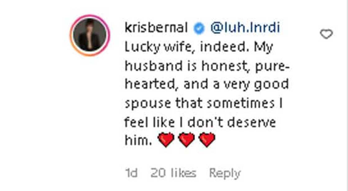 Kris Bernal, ibinahagi kung gaano kabait kanyang asawa: "Lucky wife, indeed" Kris Bernal, ibinahagi kung gaano kabait kanyang asawa: "Lucky wife, indeed"