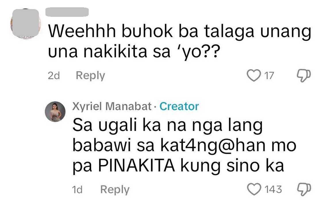 Xyriel Manabat, rumesbak sa netizen na may bastos na komento sa haircare routine video niya Xyriel Manabat, rumesbak sa netizen na may bastos na komento sa haircare routine video niya