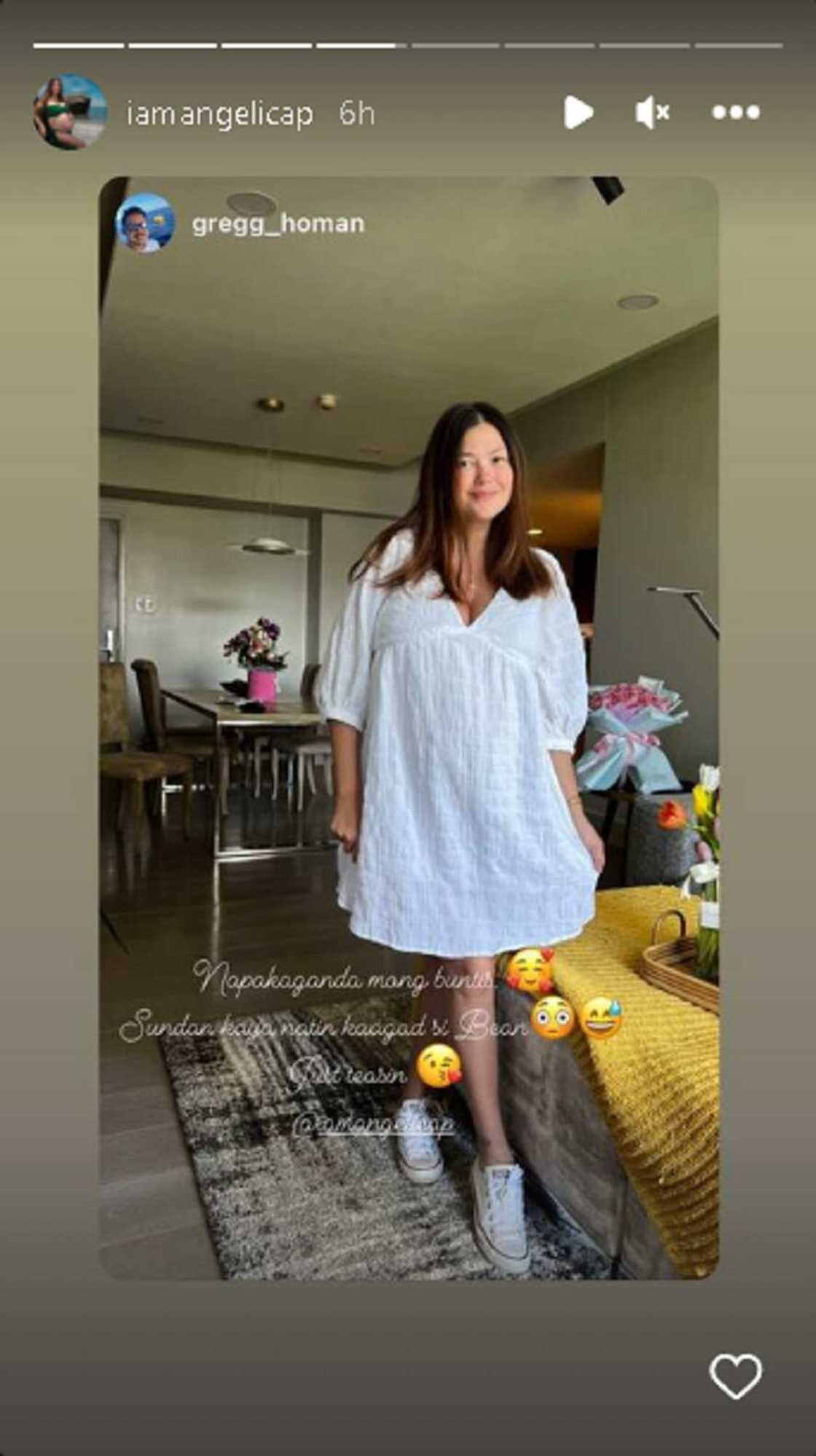 Angelica Panganiban, napakagandang buntis, ani Gregg Homan: “Sundan kaya natin kaagad si Bear” Angelica Panganiban, napakagandang buntis, ani Gregg Homan: “Sundan kaya natin kaagad si Bear”