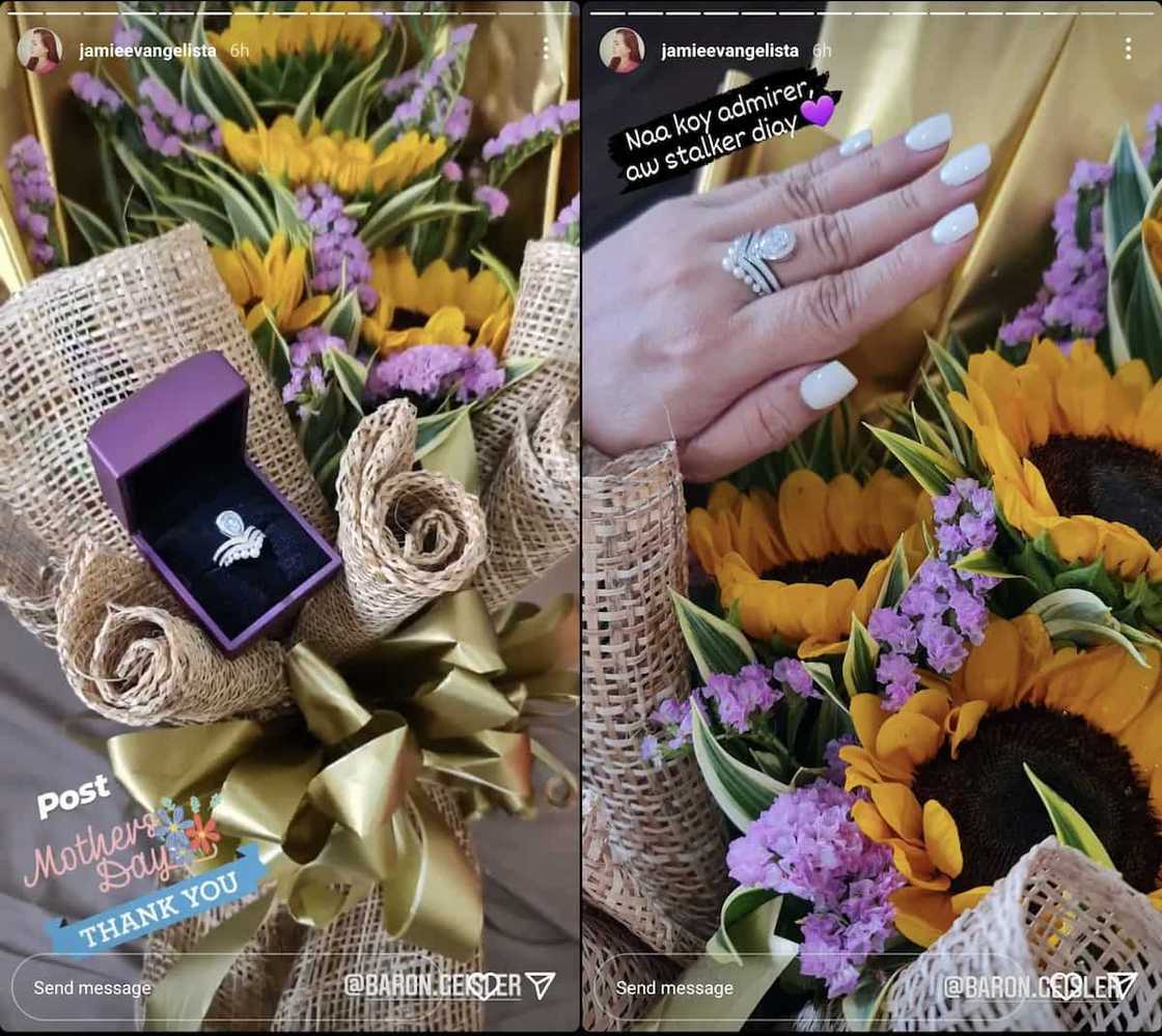 Baron Geisler, pinadalhan ang misis ng bonggang singsing para sa Mother's Day Baron Geisler, pinadalhan ang misis ng bonggang singsing para sa Mother's Day