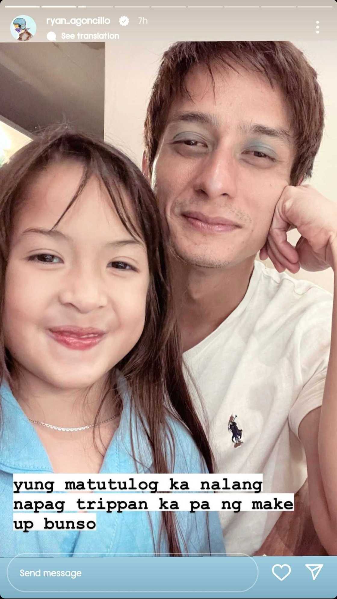 Ryan Agoncillo, sinabing napagtripan siya ng anak niyang si Luna bago matulog