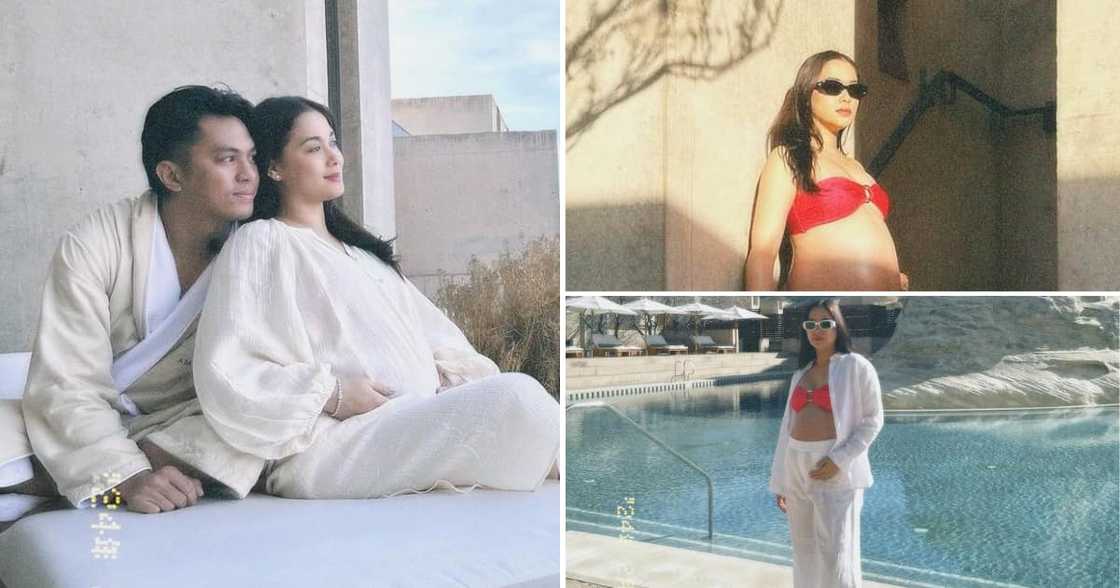 Maja Salvador shows off her growing baby bump in stunning photos