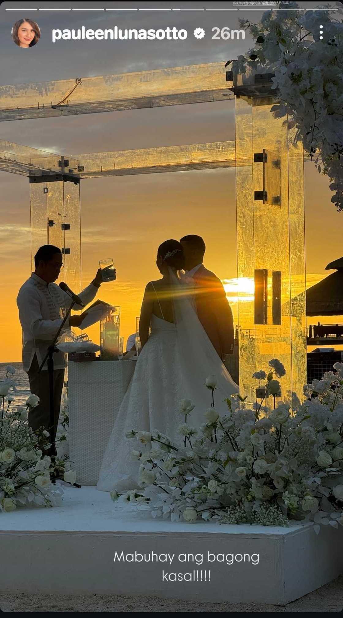 Pauleen Luna, nagbahagi ng ilang pasilip sa kasal nina Jose Manalo, Mergene Maranan Pauleen Luna, nagbahagi ng ilang pasilip sa kasal nina Jose Manalo, Mergene Maranan