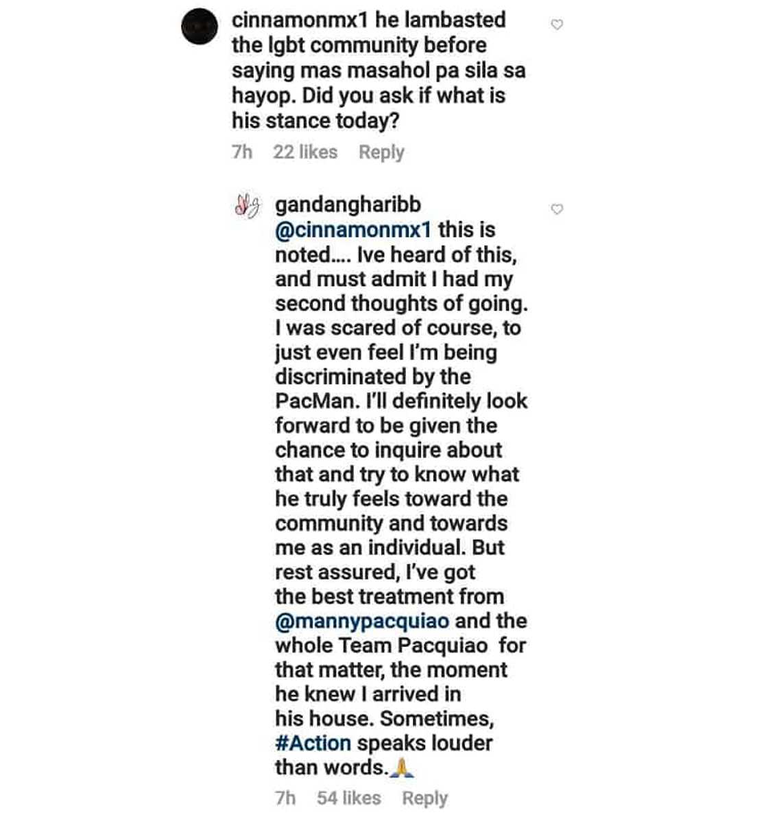 BB Gandanghari sa pagkikita nila ni Manny Pacquiao: “I was scared of course” BB Gandanghari sa pagkikita nila ni Manny Pacquiao: “I was scared of course”